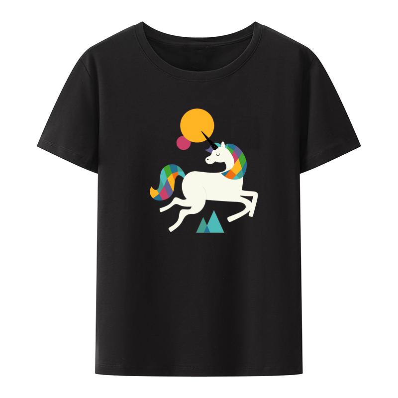 To Be A Unicorns Interesting Design Interesting Design Anime Clothes Cute De Mujer Printed Tshirt Top Pattern Unisexs Tops Tees