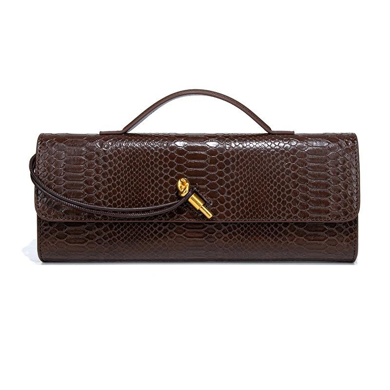 Hot-selling Snake Pattern Series Hand-woven Niche Dinner Bag High-end New Shoulder Messenger Women's Bag
