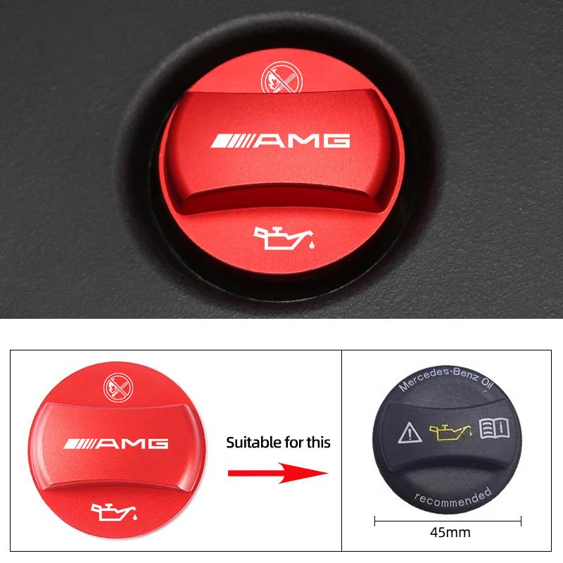 Car Gas Fuel Tank Cover Oil Filler Cap Decor Accessories Hubcap For Mercedes Benz AMG A B C E S G Class W201 W210 W205 W203 W204