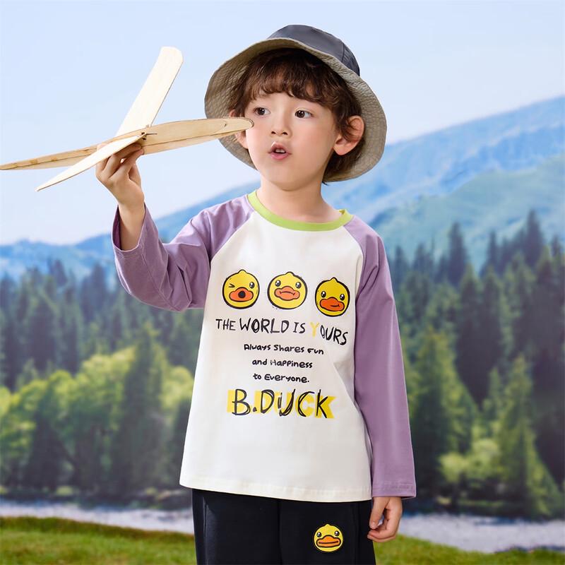 B.Duck Kids' Long Sleeve Raglan T-Shirt