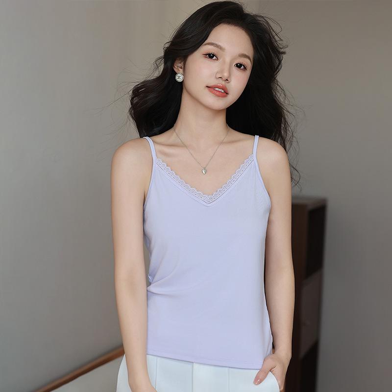 Women s Sexy Lace V-Neck Camisole - Slim Fit Sleeveless Top (2026) One Size 80-140