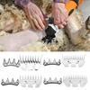 Shearing Cutting Blade Sheep Shear Part Stainless Steel Sheep Clippers Blade High Hardness Cutting Shearing Cutter Replacement