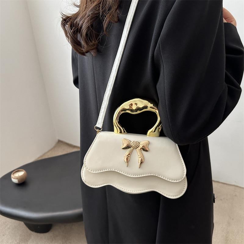 Trendy Bowknot Handbag Chic Small Square Crossbody Bag In Stylish Colors