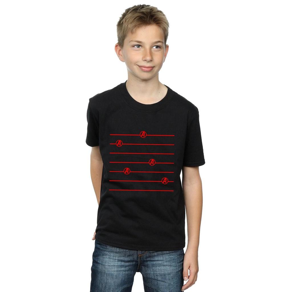 Marvel Avengers Endgame Logo-Streifen-T-Shirt für Jungen