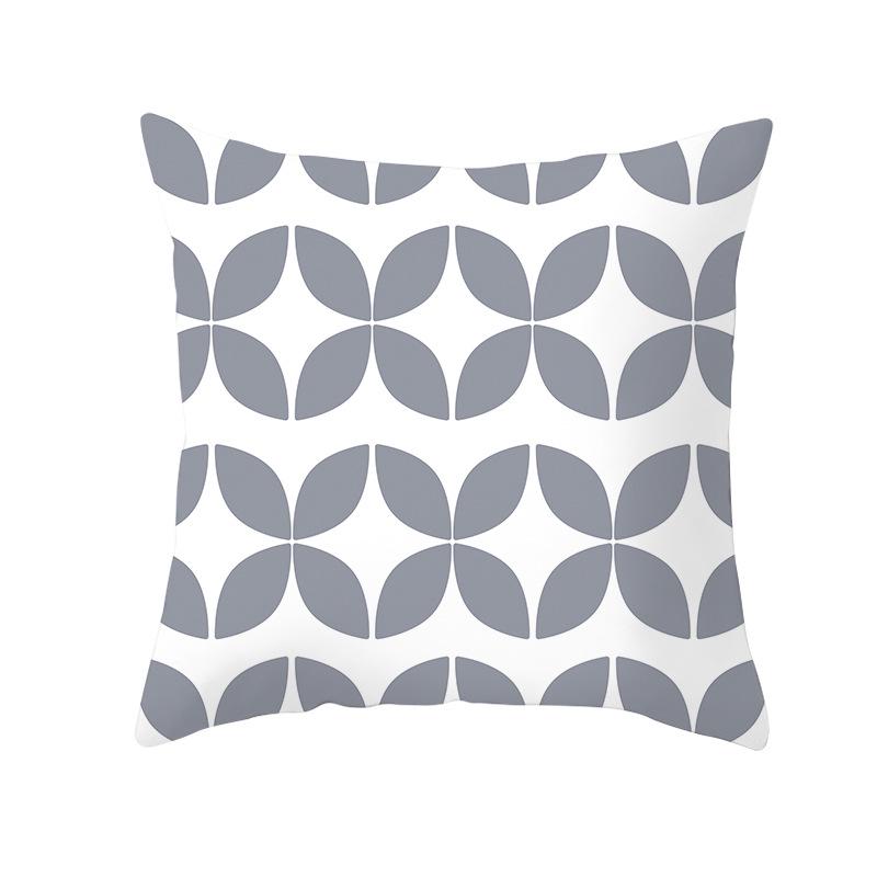 Geometryczny Nadruk Cyfrowy Poszewka na Poduszkę Skórka Brzoskwiniowa Nowoczesny Prosty Styl Poszewka na Poduszkę na Sofę Pokrowiec na Poduszkę Samochodową Dekoracja