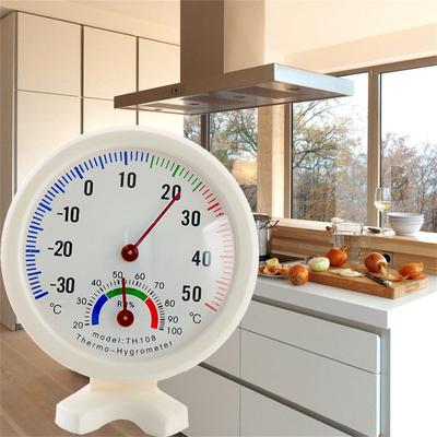 Round Indoor Outdoor Hygrometer Humidity Temperature Meter Gauge