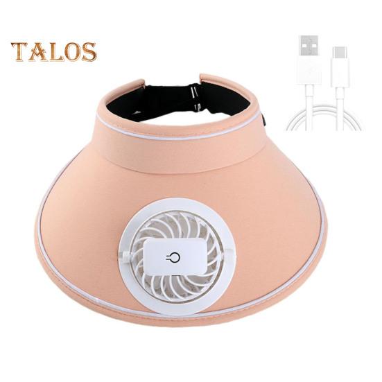 

Женская шляпа-веер для отдыха на открытом воздухе с регулируемым пустым верхом, защитой от ультрафиолета, большими полями и USB-зарядкой, охлаждающим вентилятором, пляжной шляпой для путешествий от солнца розовый