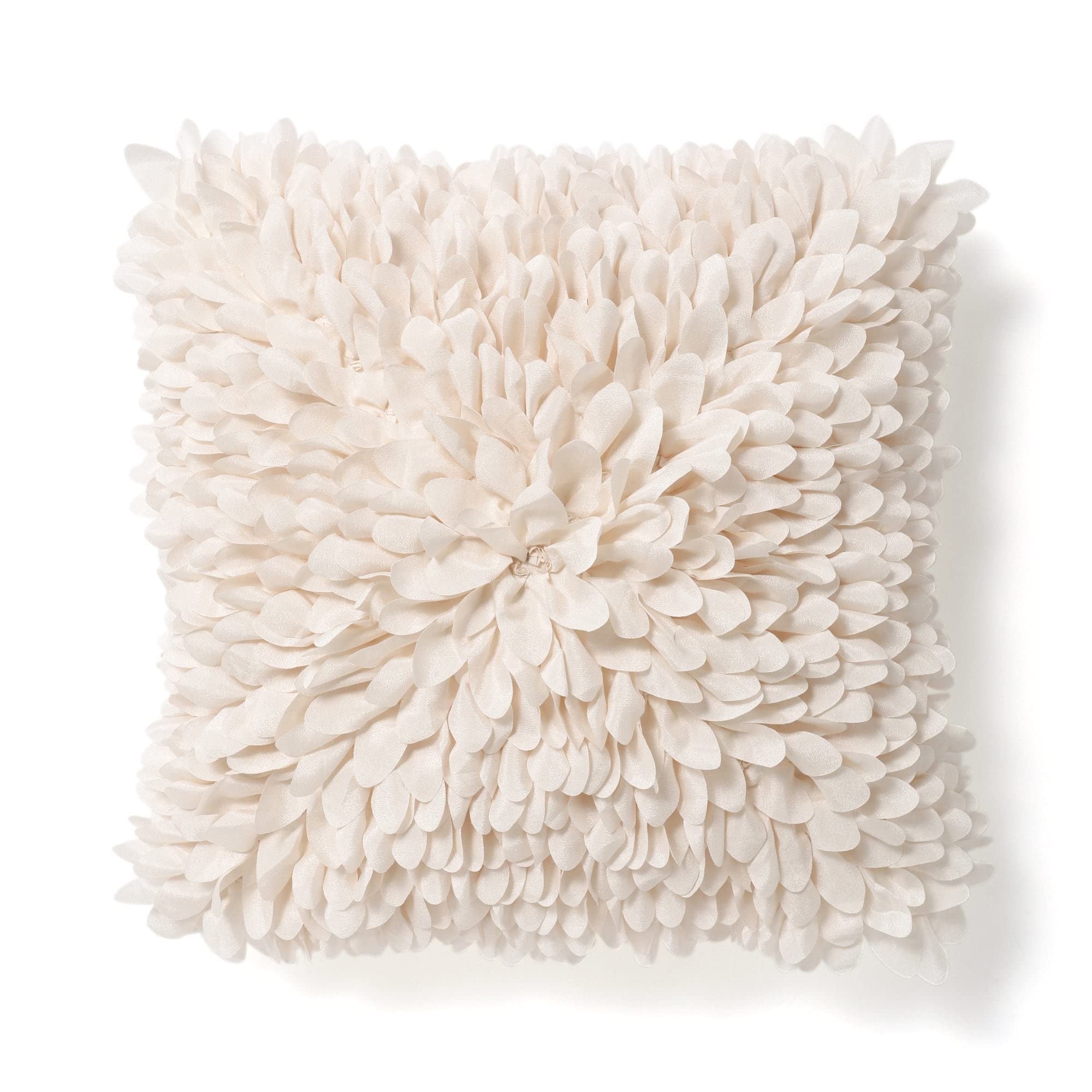 

Francfranc Наволочка с цветочной аппликацией 450x450 Слоновая кость (028)