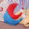 2pcs/Lot White Lotus Pendant Tassel Hanging Tassel Silk Fringe Bangs Flower Tassel Trim Key For Curtains Home Decor Accessories