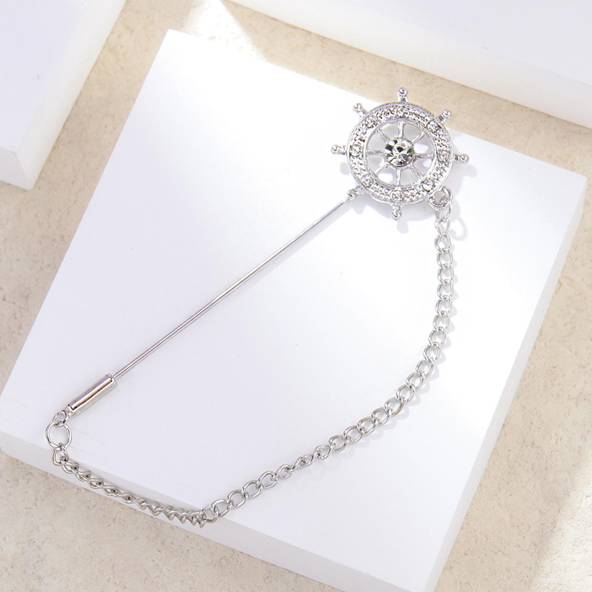 

Модная мужская брошь Ретро-брошь Унисекс Маленькая вставная брошь для костюма Аксессуары Однословная брошь-булавка