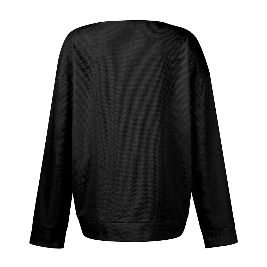 Women's Casual Shirts Long Sleeve Tops Button Up V Neck Loose Knit Fall Favorites For Women