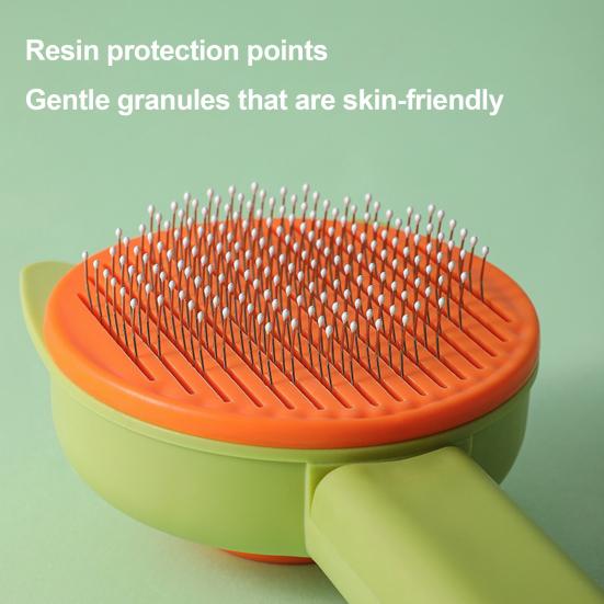 Pet Comb with Retractable Stainless Steel Needles Grooming Brush Removes Loose Hair Massage Brush for Cats And Dogs