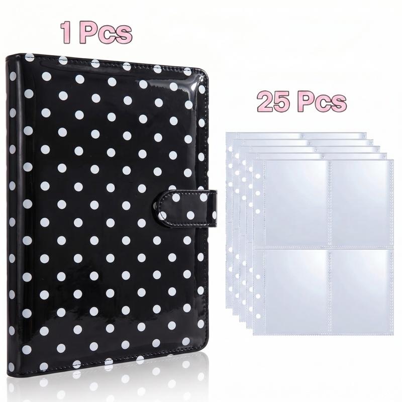 Korean Ins Style Star Sparkle A5 4-Grid Photo Album, 3-Inch Small Card Idol Picture Storage Kpop Photocard Binder