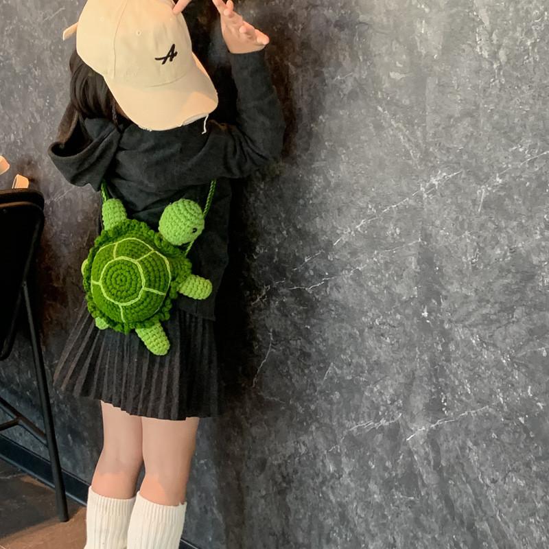 And Soft Cozy Knitted Turtle Crossbody Bag For Children Perfect For Adventures Everyday