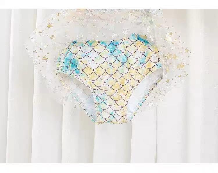 2025 Girls' Adjustable Mesh Skirt One-Piece Swimsuit - Cute Skirt Style for Children
