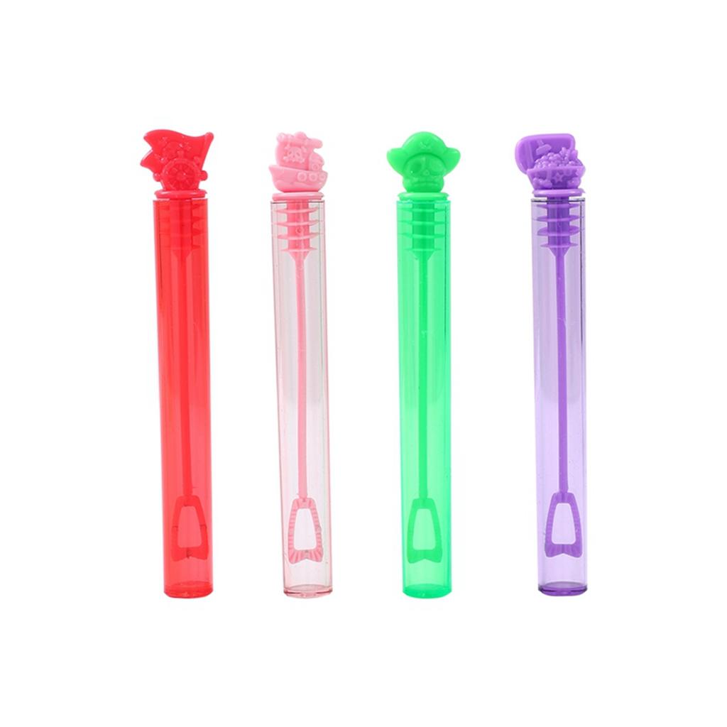 10/20pcs Pirate Themed Colorful Bubble Tubes Buubble Wand Empty Tube for Kids Birthday Party Favors Pinata Filler Toys Gifts