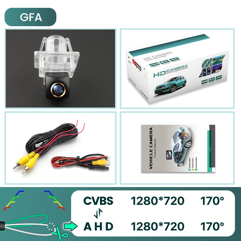 

GreenYi 1080P HD 170° Автомобильная камера заднего вида для Mercedes Benz C Class W204 2007-2014 Реверсивный 4-контактный парковочный AHD