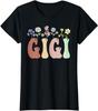 Grammy Gifts Women Wildflower Floral Design Grammy T-Shirt Women's Fashion Nana Gigi Grandma Tees Yaya Mimi Mother's Day Clothes