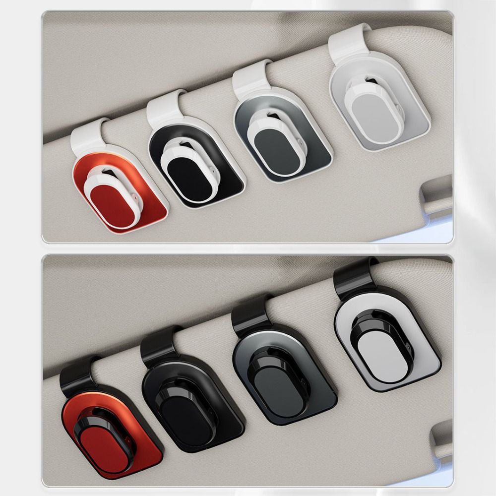 Press Auto Sunglasses Holder Clip-on Car Visor Accessory Convenient Eyeglass Hanger  Truck