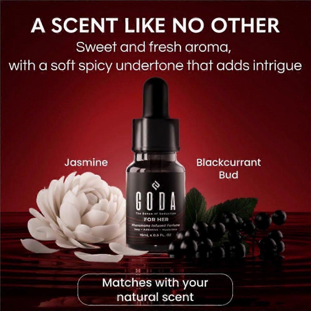 GODA Pheromones Fragrance Oil for Women Jasmine and Rose Fragrance for Women, Travel Oil 15ml
