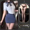 Sex lingerie stewardess secretary hip skirt stepmom skirt uniform free small chest passion cos cosplay