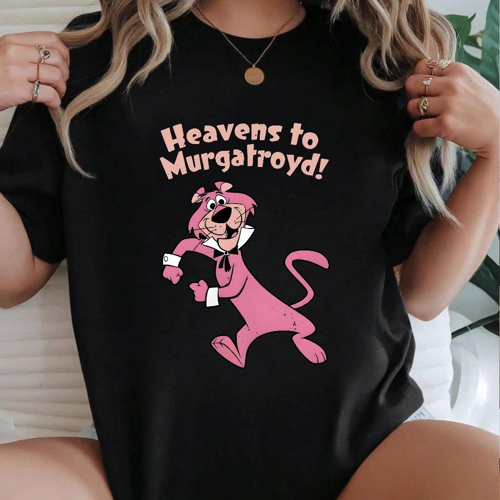 Snagglepuss Cartoon Character Graphic T-Shirt, Retro Style Shirt for Fans 4XL