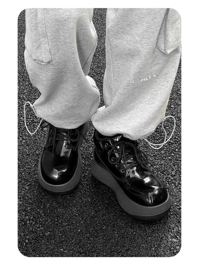 Big Yellow High Top Boots - Cute, Ugly-Cute, Thick Sole, All-Match Men's Footwear, Spring 2025 Edition.