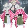 Slayer Demon Kanroji Mitsuri Clothing Cosplay Anime Party Costume Suit Perform