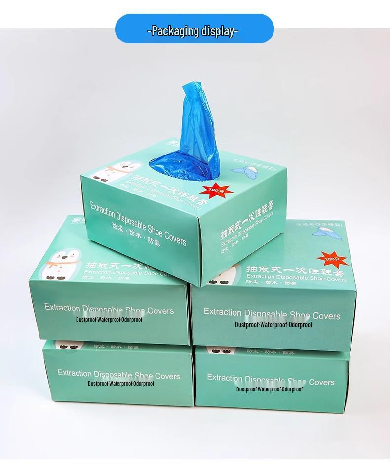 Waterproof Non-Slip Reusable Shoe Covers for Indoor Use - Durable & Thickened Overshoes for Students