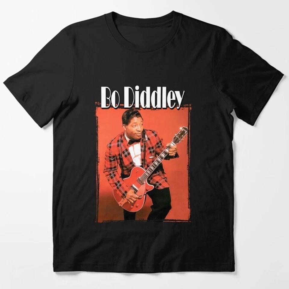 Bo Diddley collage T-shirt Black Unisex Tee All Sizes S-3XL S