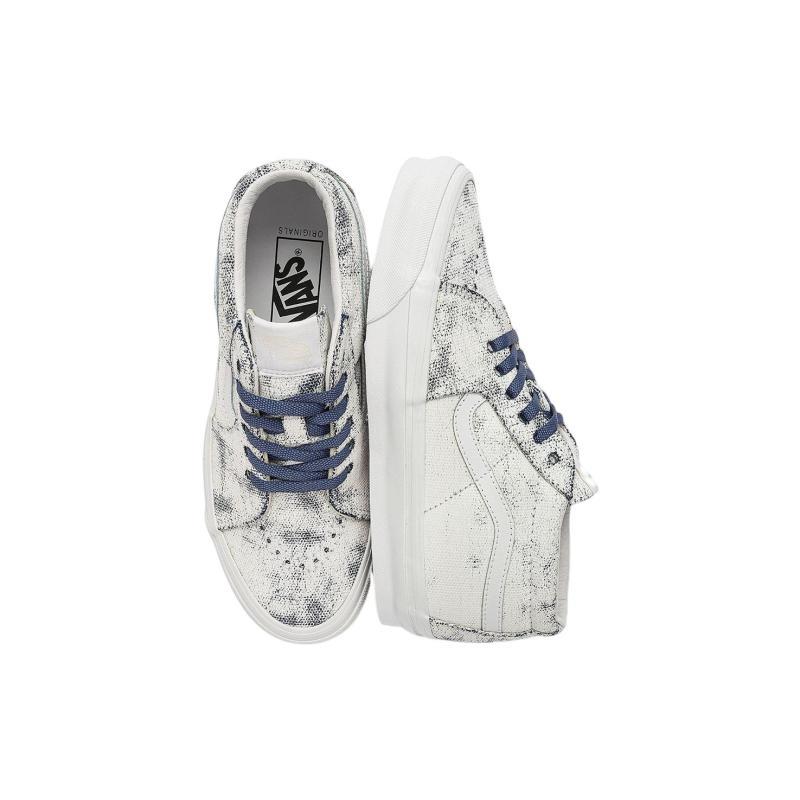Vans Og Sk8 Mid Lx 'Distress White Navy' Sneakers VN0A4BVCWTM