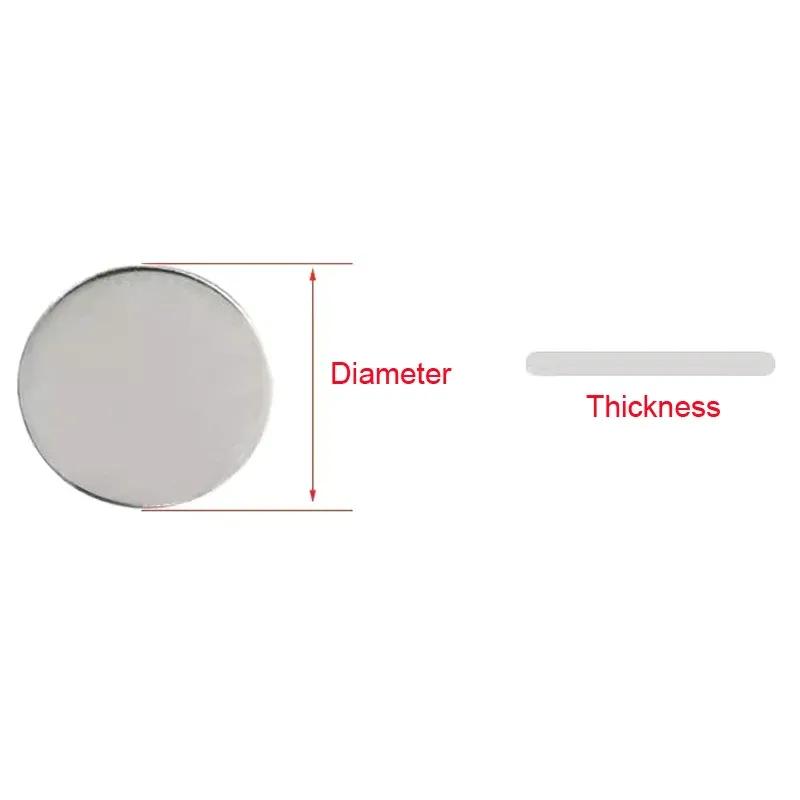 20 Pezzi Diametro 13/14/15/16/18/20mm Spessore 1mm-3mm Acciaio Inossidabile 304 Disco Piatto Circolare Rondella Piatta