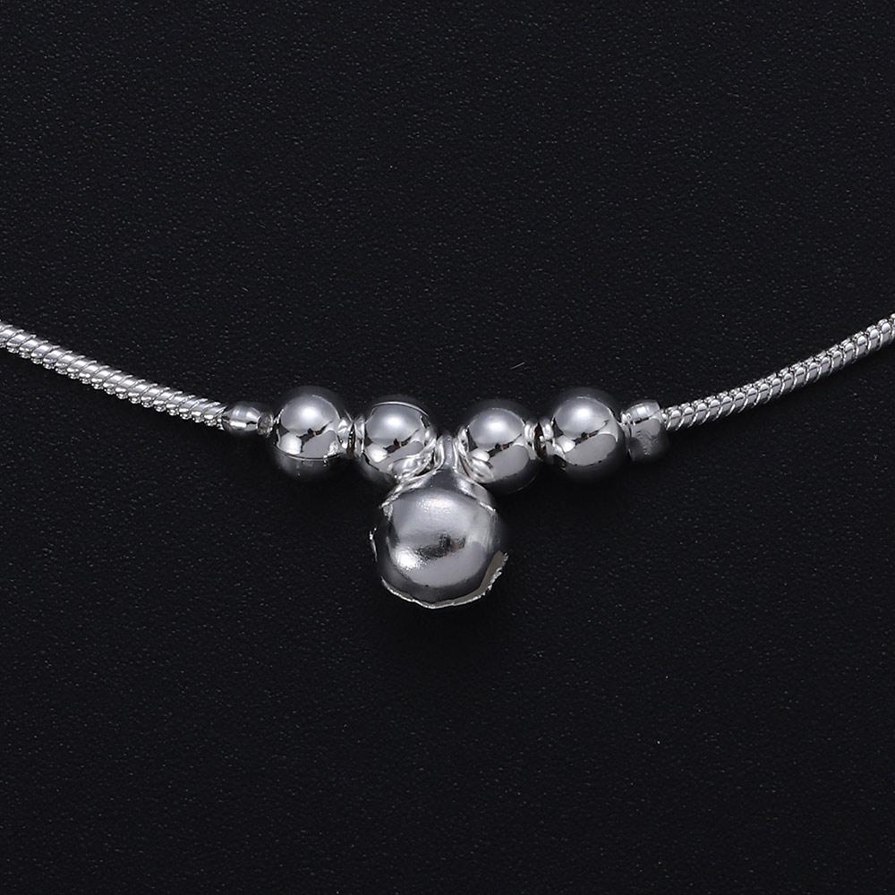 New Fashion Jewelry Bells Bead Foot Anklet Silver Plated Chain Ankle Bracelet