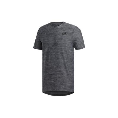 Solid Color Fitness Round Neck Sport Short Sleeve T-Shirt Men Tops Grey FL8478