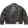Supreme True Religion Leather Trucker Jacket Black