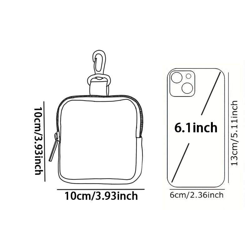 1 PC Cat Pattern Printed Large Capacity Coin Wallet, Digital Printed Coin Wallet Storage Bag, Ideal Choice for Gifts