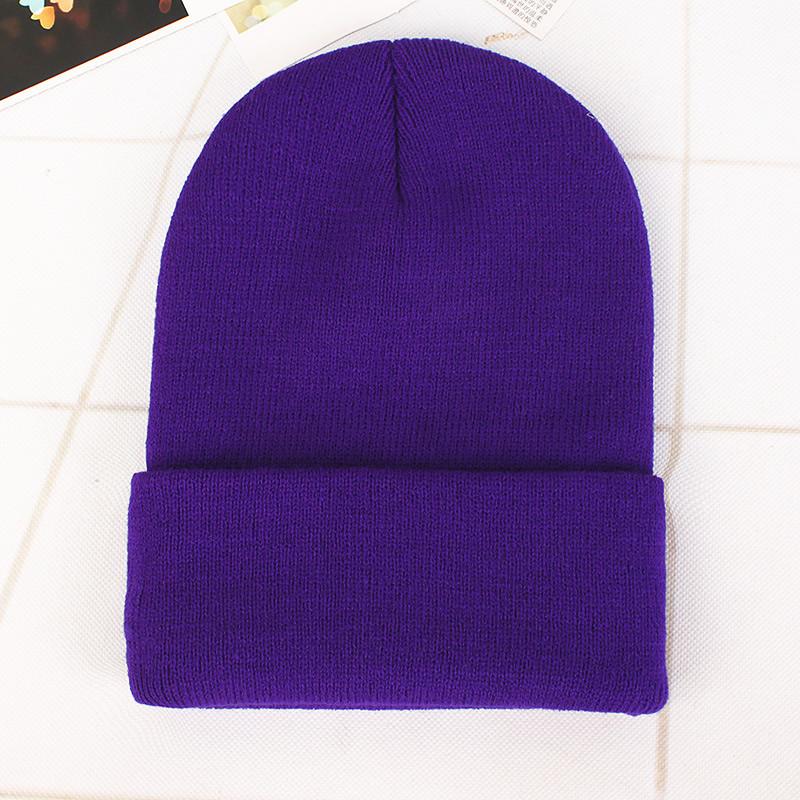 Adult Thick Warm Rabbit Fur Beanie Cap Men Women Solid Knitte Hat Solid Multi Colors Skullies Ski Hip Hop