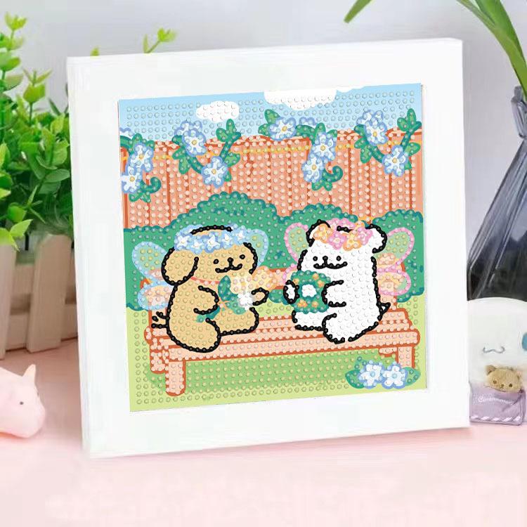 Diamond Painting Diy Children'S Handmade Sticker Lines Puppy Cartoon Decoration Sticker Painting