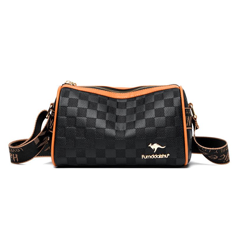 

Новая качественная модная сумка через плечо, сумка-мессенджер для поездок, сумка-цилиндр для распределения, сумка-подушка Width 23 Height 14 Thickness 11 0.26KG чёрный