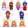 Alex Stardew Valley Keychain Elliott Game Figure Anime Cartoon Cosplay Props Haley Emily Pixels Student Kawaii Birthday Gift