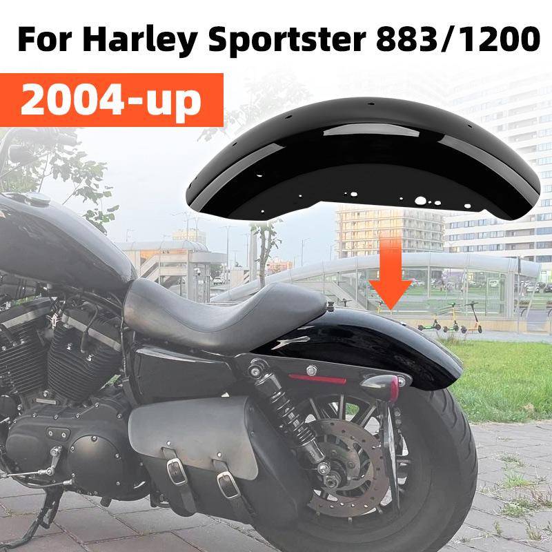 Pro Harley-Davidson Sportster XL 883 XL1200 48 72 2004-UP Motocyklové Příslušenství Zadní Blatník Lesklý Černý Kryt Blatníku