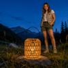 Solar Lantern Handmade Rattan Outdoor Light Camping Lantern Patio Garden Landscape Lighting Solar Powered Ambient Light for Outdoor Use