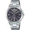 MTP-1381D-8AV Men's Analog Quartz Watch, Silver/Dark Gray