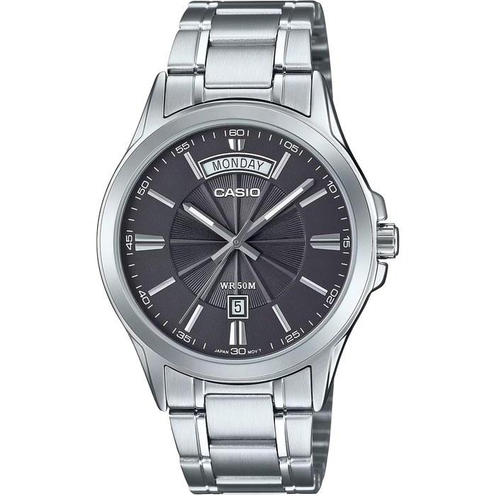 Casio MTP-1381D-8AV Men s Analog Quartz Watch, Silver/Dark Gray