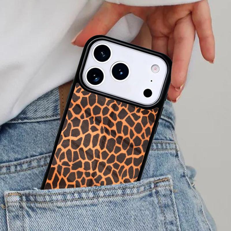 Giraffe Skin Pattern Phone Case for iPhone 16e 15 14 13 12 17 Pro Max Plus Air 17pro Cover Coque