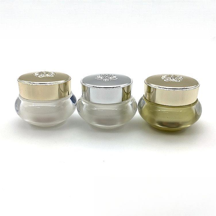 Acrylic Crown Lid Cream Jar 5g 8g 10g 20g 30g 40g, Empty Cosmetic Container for Luxury Face Cream & Eye Cream