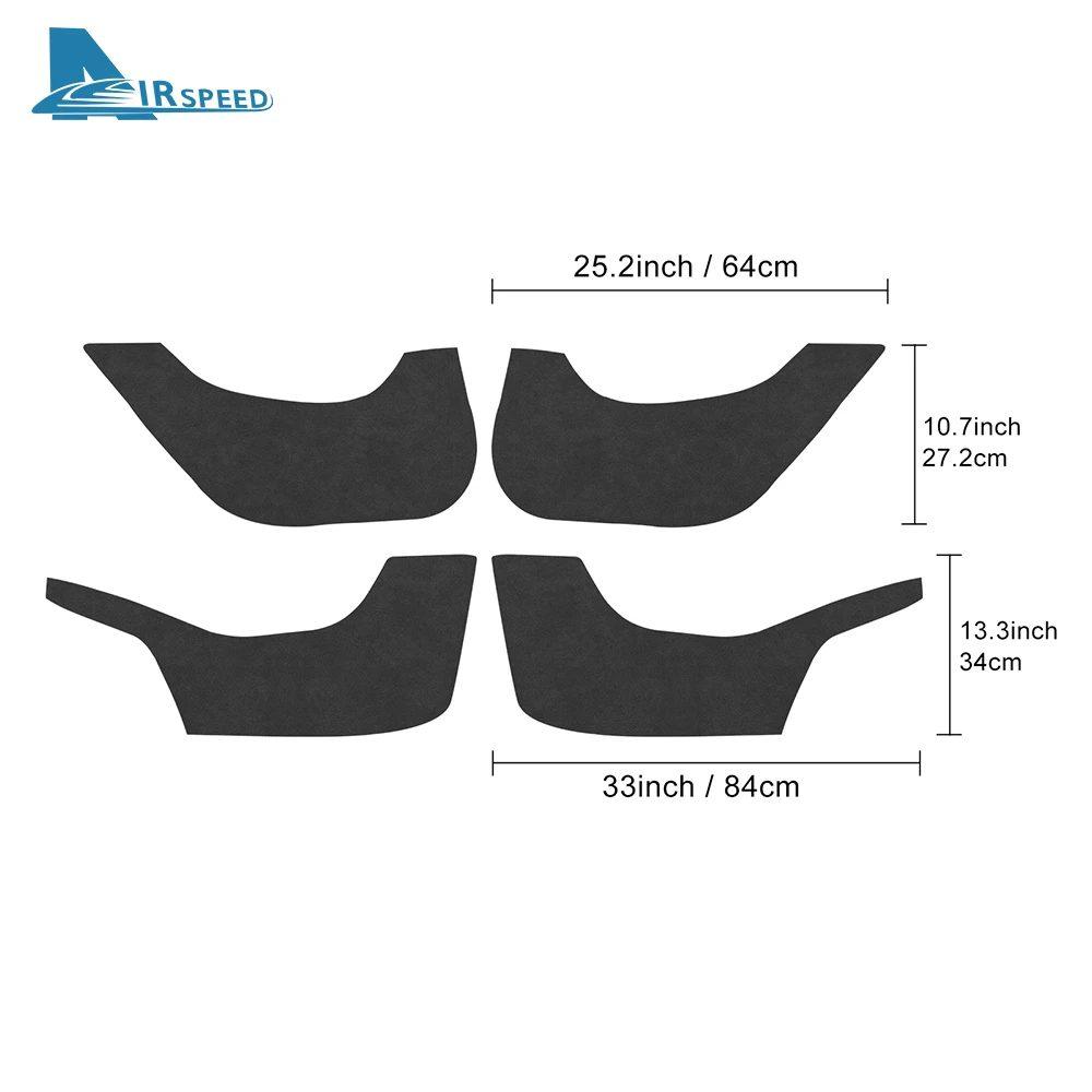 For Tesla Model Y Juniper Launch 2025-UP Suede Leather Carbon Fiber Style Door Anti-Kick Pad Protector Car Interior Accessories