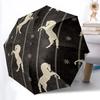 1pc Horse Pattern Fashionable Automatic Opening/Closing Folding Umbrella with 8 Bones, Windproof Portable, Daily Use020