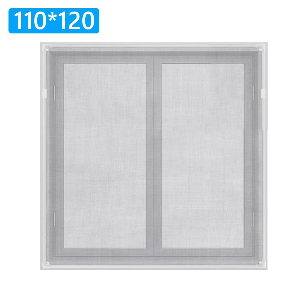 Magnetic Self Adhesive Screen Net Windows Anti Mosquito Screen DIY Window Screen Mesh for House Windows White Frame Grey Mesh