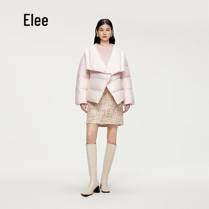 AILAIYI Women's Short Goose Down Jacket with Belt